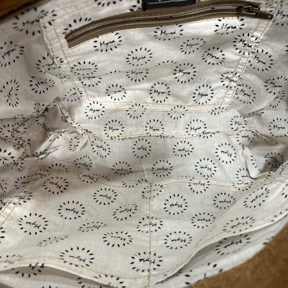 Myra Fawn & White Hairon Shoulder Bag - Picture 9 of 12